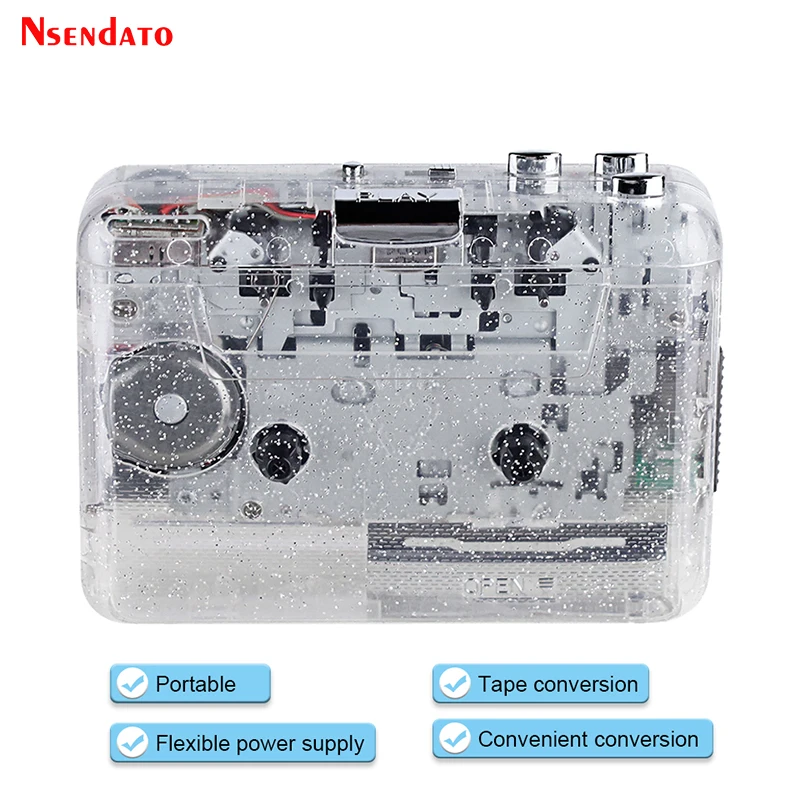 Reproductor de Audio de captura de casete Stero, convertidor de Radio a MP3, grabadora de cinta portátil, reproductor de casete USB, Guardar archivo MP3 a PC, iPod - imagen 2