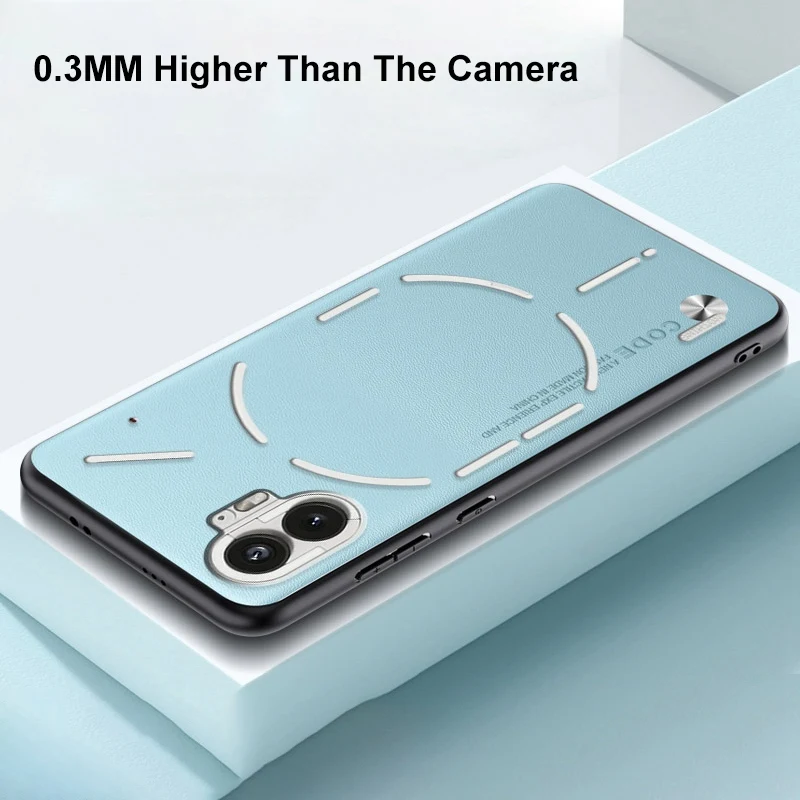 Funda de cuero PU de lujo para nada teléfono 1 contraportada de silicona mate a prueba de golpes funda de teléfono de protección completa para nada Phone1 - imagen 5