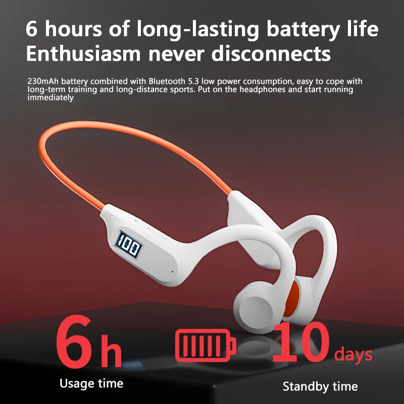 Auriculares inalámbricos de conducción ósea G3 Bluetooth 5,3 IPX8 impermeables en la oreja 32G de gran capacidad auriculares deportivos de natación en la oreja - imagen 5