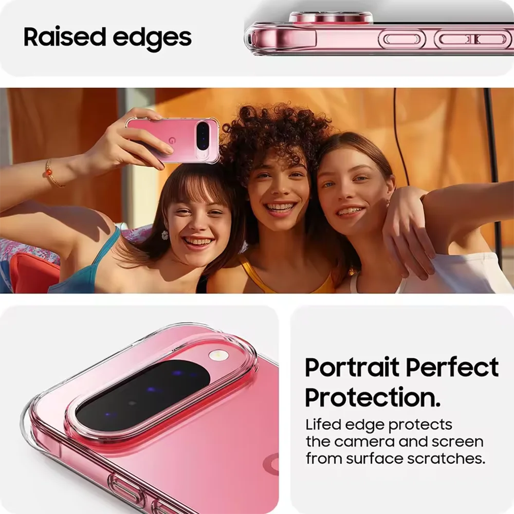 Funda suave de silicona ultrafina a prueba de golpes para Google Pixel 10 9 9A 8 8A 7 7A 6 6A Pro XL 9XL carcasa trasera transparente - imagen 4