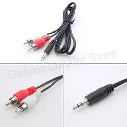 Cable de audio jack 3,5 mm a 2 RCA, conectores macho
