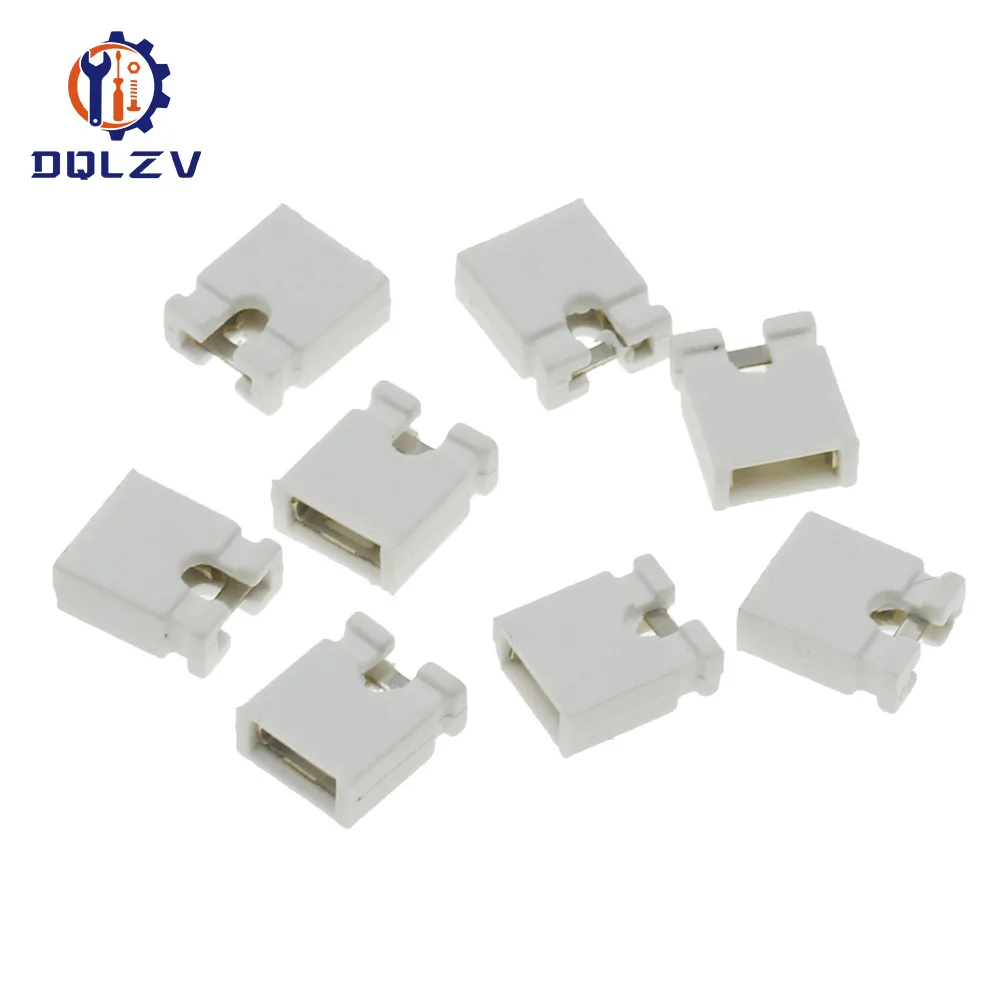 Conector de bloques de puente de Pin de tapa de puente de 100 piezas 2,54mm para espaciado de placa de circuito 2,54 - imagen 3