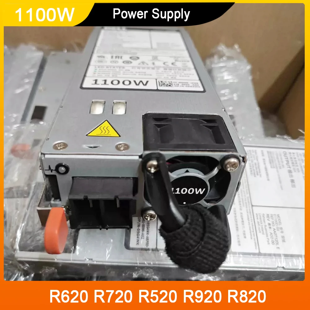 Para fuente de alimentación CC de servidor para DELL R620 R720 R520 R920 R820 1100W E1100D-S0 0Y1MGX 05G4WK 5G4WK Y1MGX