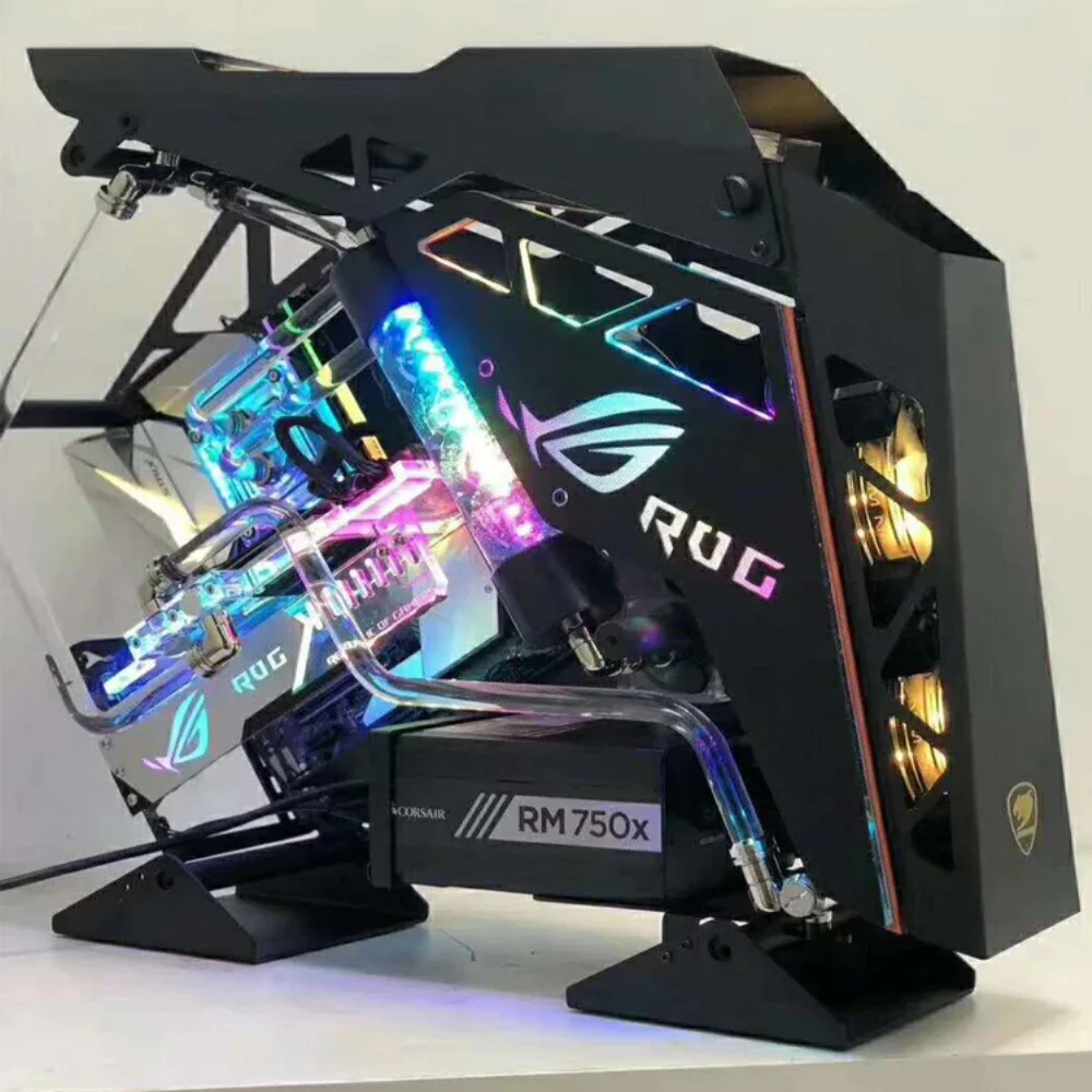 COUGAR Conqueror-Placa de chasis transparente, cubierta lateral Cougar personalizada para PC, gabinete AURA SYNC ROG, reacondicionamiento DIY - imagen 2