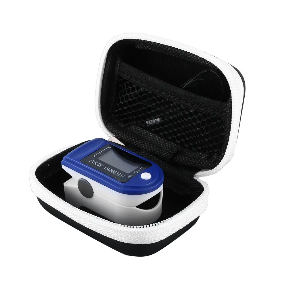 Bolsa de almacenamiento para oxímetro de pulso de dedo, diseño razonable, cubierta protectora de espacio fuerte, soporte duro con cremallera - imagen 3