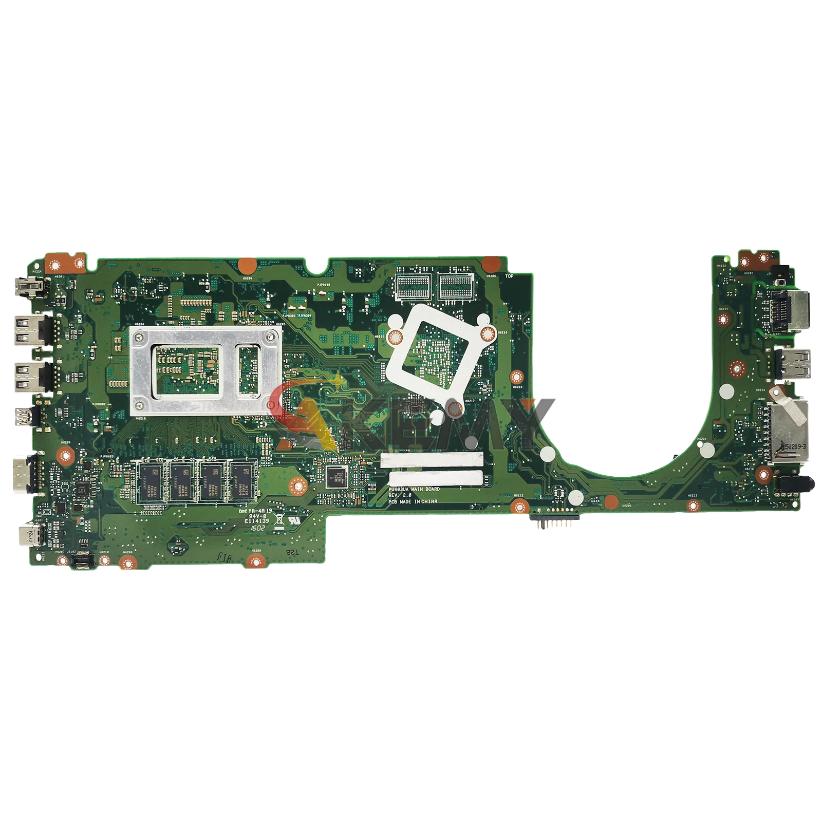 Placa base para ordenador portátil PU403UA para ASUS VivoBook PU403UA PU403UF PU403U placa base para portátil con CPU I3 I5 I7 100% pruebas OK envío rápido - imagen 2