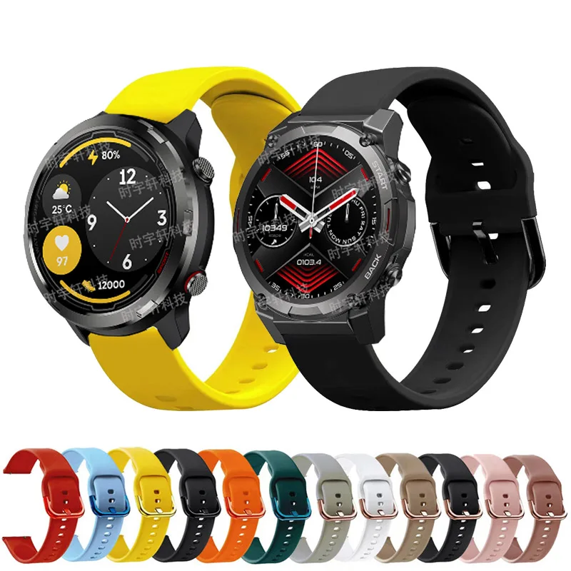 Correa de silicona con hebilla de Color para reloj Zeblaze Vibe 7 Lite, pulsera para Zeblaze Stratos 3 2 Ares 3 Pro/Btalk 2, 20mm, 22mm