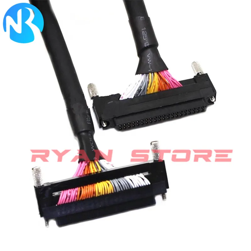 Bloque de terminales macho IDC40 40P, placa de ruptura IDC de 40 Pines, adaptador de relé PLC, montaje de Riel DIN, módulo de Terminal de 2 filas, 0,5 M, 1M, 1,5 M, 5M - imagen 4