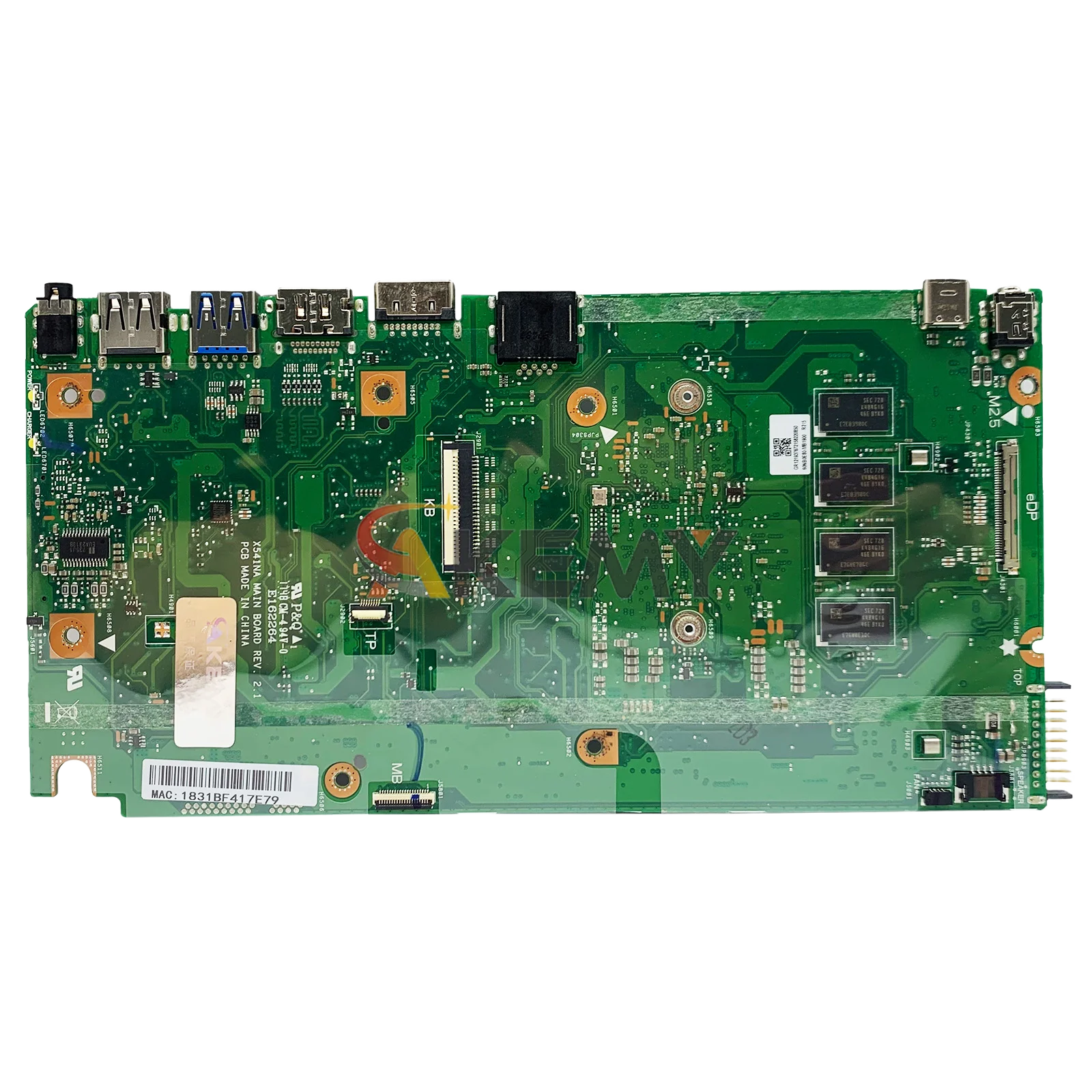 Placa base para ordenador portátil X541NA para ASUS VivoBook X541NA R541N A541N X541NC F541N X541N A541N placa base para portátil con CPU Celeron stk - imagen 2
