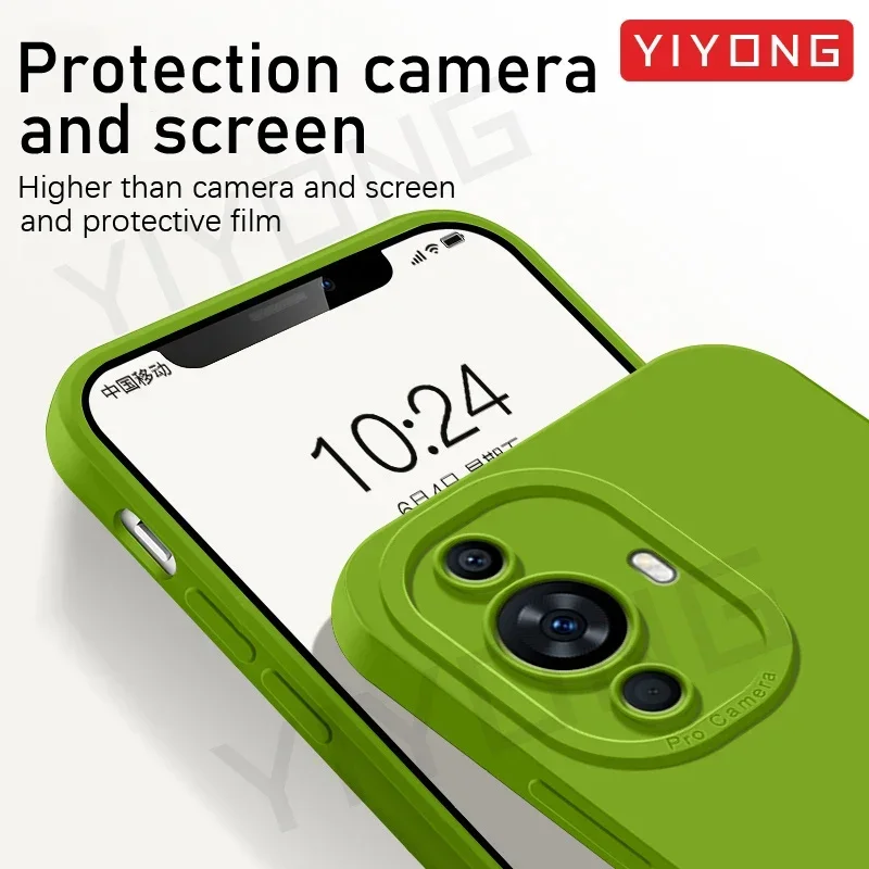 Para Nova12s funda YIYONG cubierta de silicona líquida suave y sedosa para Huawei Nova 12s 12SE 12i 11 11SE Nova11 SE Nova12s fundas de teléfono - imagen 5