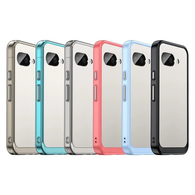Para Google Pixel 9A Funda transparente Google Pixel 9A 8A 7A 9 8 Pro Funda Coque Funda dura translúcida a prueba de golpes parachoques de teléfono Pixel 9A - imagen 3