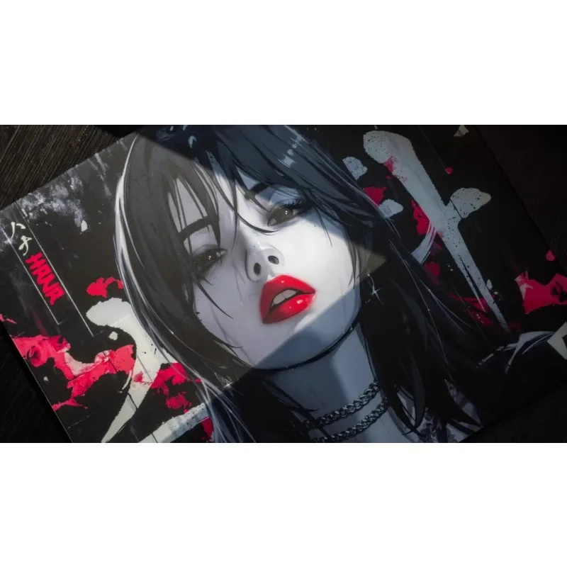 GLSSWRKS Hana Glass Pads Glass Mouse Pad FPS Gaming Tempered Glass Copy Edition Mouse Pad Smooth Customized Mouse Pad Durable