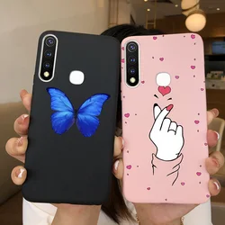 Funda TPU Vivo Y19 U3 Flexible – Diseño Corazón Mariposa Antigolpes
