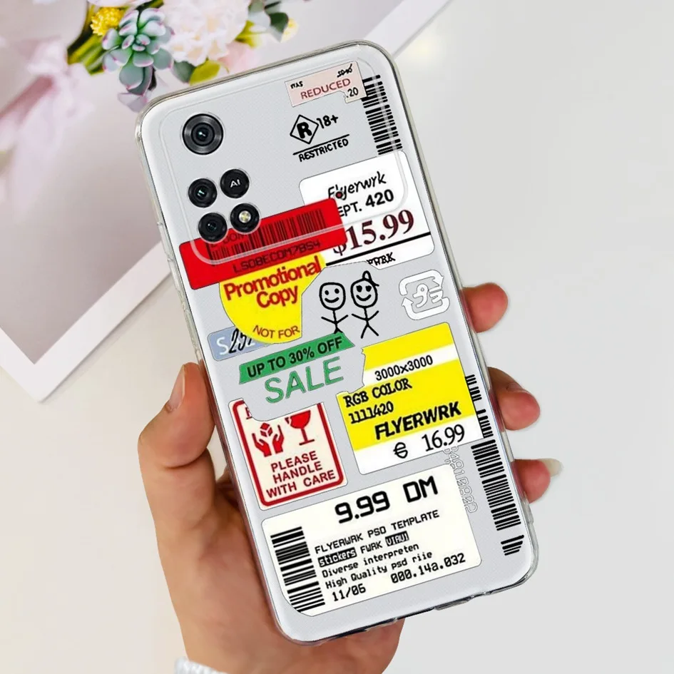 Para Xiaomi Poco X4 Pro 5G funda elegante con pintura de flores para Xiaomi Poco M4 Pro 5G funda de teléfono PocoM4 Pro funda de silicona suave - imagen 4