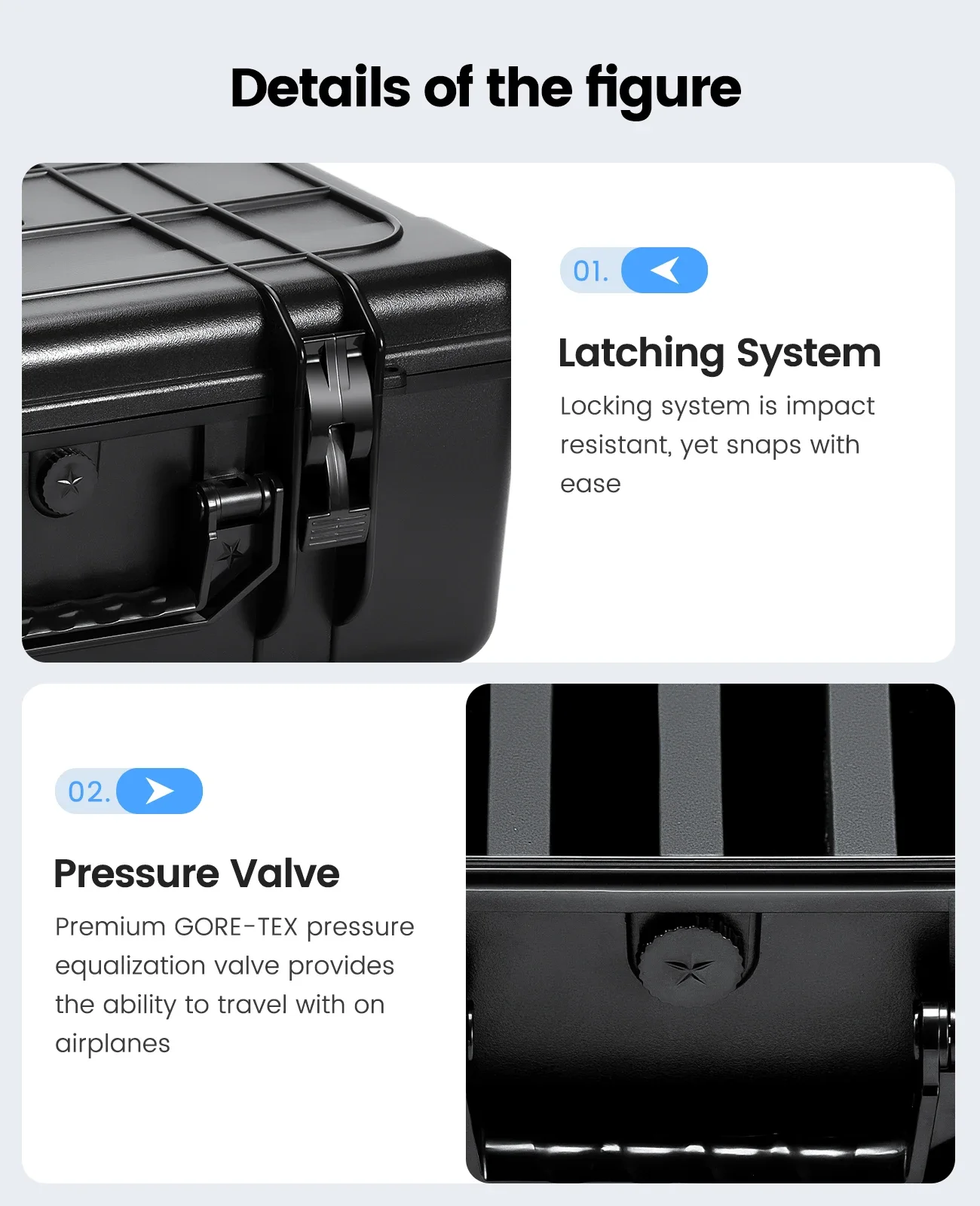 ORICO 20 Bay disco duro de 3,5 pulgadas protección HDD caja de almacenamiento caja externa portátil Multi Bay para exteriores a prueba de polvo a prueba de golpes - imagen 4