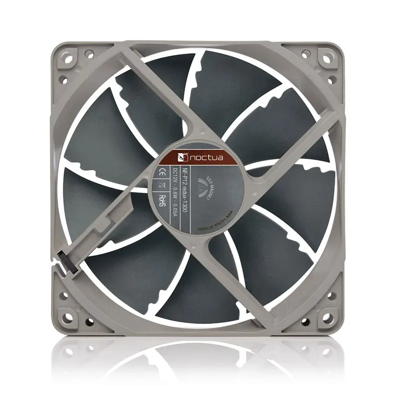 Noctua-ventilador de NF-P12 de 12cm, carcasa de CPU de 4 pines, diseño de 9 aspas, rodamiento SSO, Control de Corriente Eddy, 6 años de garantía