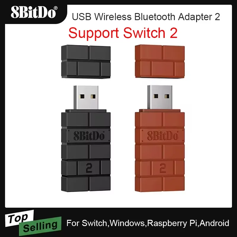Receptor adaptador inalámbrico Bluetooth USB 8BitDo para Nintendo Switch 2 Windows Mac PS1 para Xbox one PS4 PS5 Switch Pro controlador - imagen 2