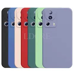 Funda de silicona líquida para Xiaomi 13 Lite, funda protectora de goma TPU para teléfono Mi 13 Lite Pro 12