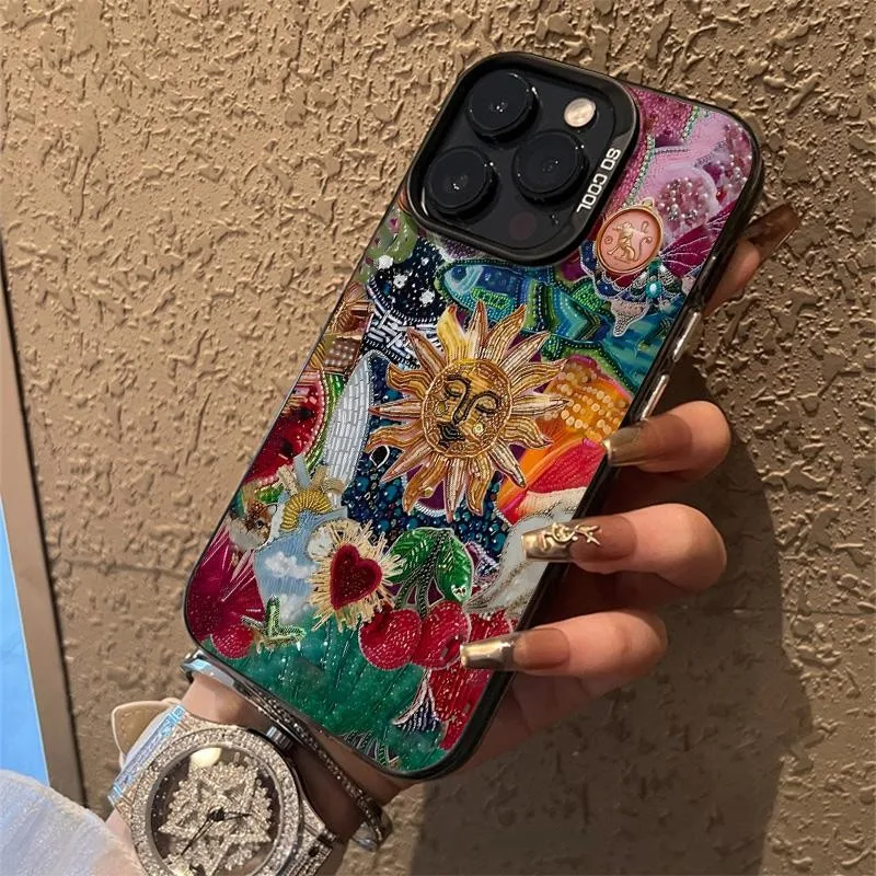 Funda Sun God para iPhone 17 16 15 14 Pro 13Mini 12 11 Pro Max XR 7 8 Plus SE cubierta a prueba de golpes carcasa a prueba de polvo - imagen 3