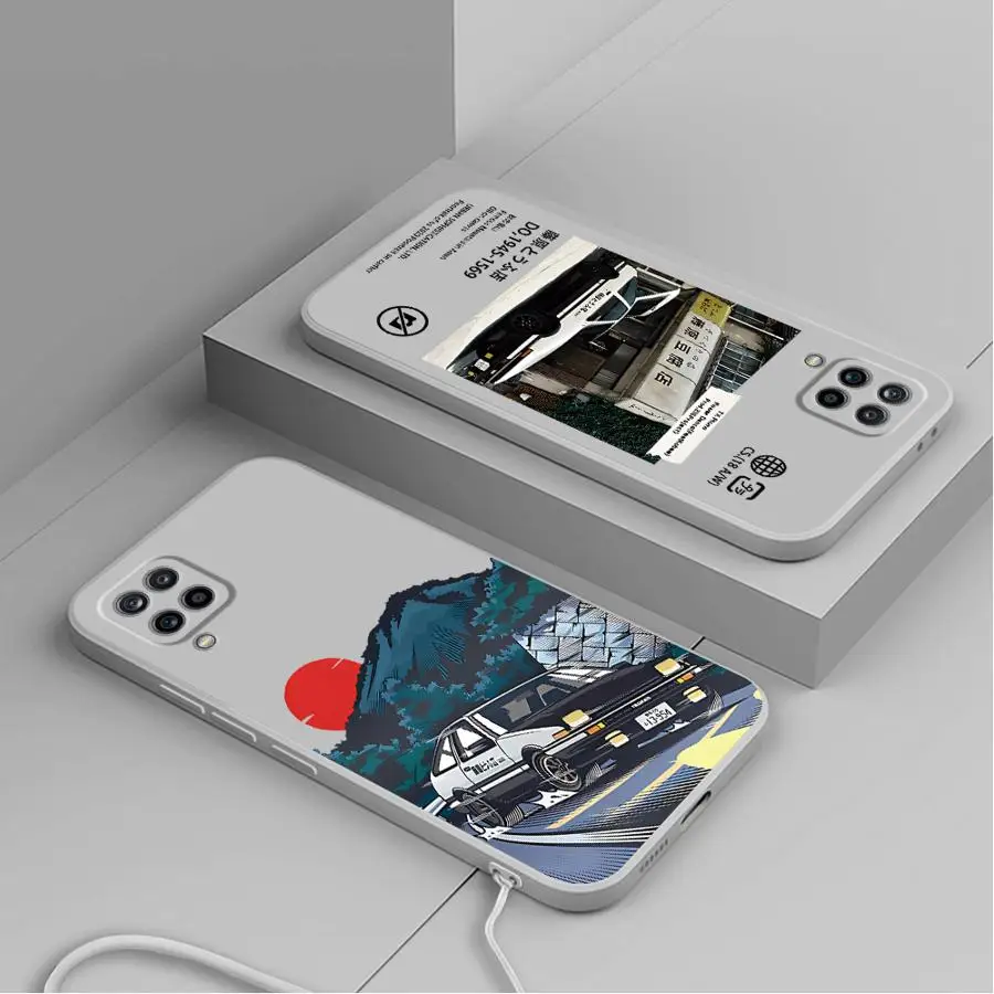 Funda de teléfono de coche con iniciales de Anime D para Samsung Galaxy A02s A06 A30s A71 A73 A50 A56 A05 A20s A03 A04 A53 funda blanda - imagen 5