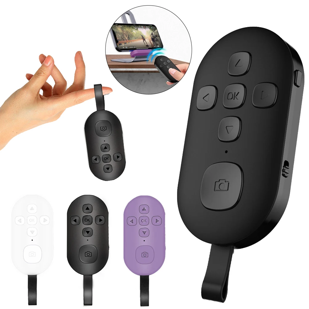 Controlador inalámbrico compatible con Bluetooth, autotemporizador, Control remoto, palo de cámara recargable tipo C, disparador, Selfie - imagen 2
