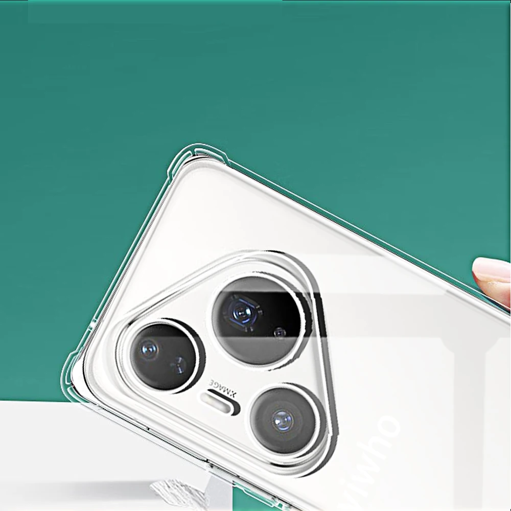 Funda de teléfono transparente para Huawei Pura 80 Pro + Ultra P80, funda trasera transparente de TPU suave para Huwei Pura 70 60 Pro Plus P70 P60 Pura80 - imagen 4