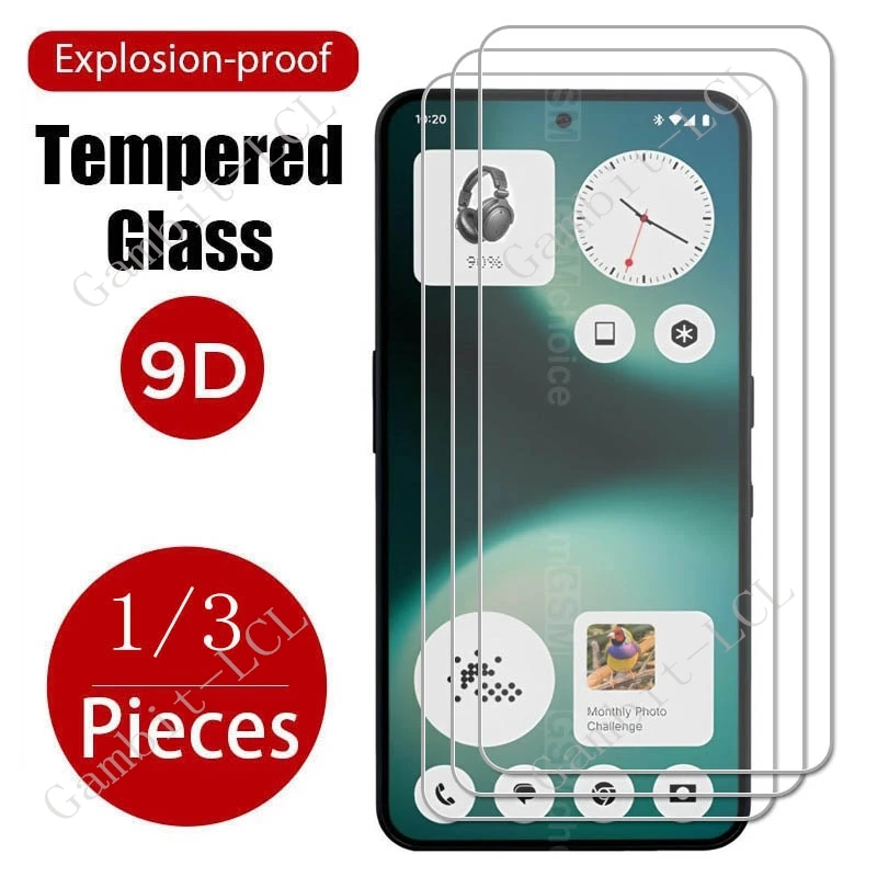 1/3 Uds 9H vidrio templado para nada teléfono (3a) Lite 6,77 "en Phone3aLite Phone3a 3ALite A001T película protectora de pantalla