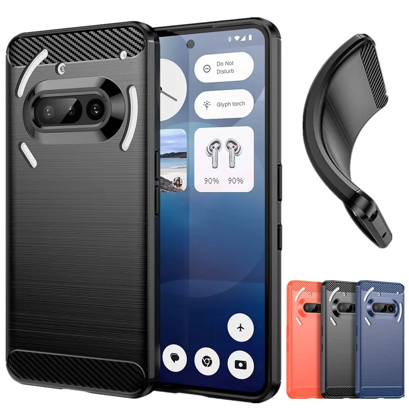 Funda Flexible de TPU para Nothing Phone 3a NothingPhone 2a Plus, Funda protectora a prueba de golpes, Fundas Coque Capa