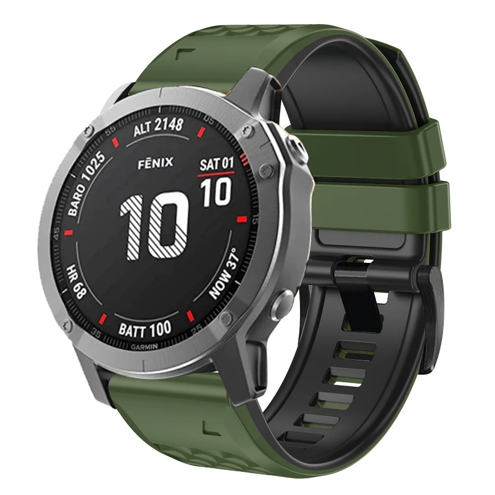 Correa de silicona para reloj Garmin Fenix 7X, 7 Pro, 6, 6X Pro, 5X, 5 Plus, zafiro Solar, pulsera de liberación rápida, 26mm, 22mm - imagen 5