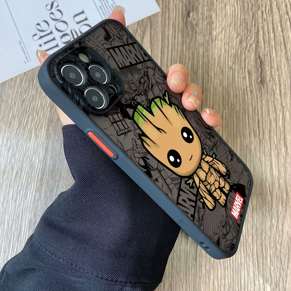 Funda de teléfono Deadpool Groot Venom para Oppo Realme C53 C55 C35 C33 C31 C25Y C20 C15 C11 11 10 9 8 Pro Plus 4G 5G cubierta dura mate - imagen 3