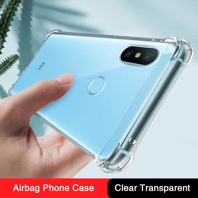 Funda de teléfono transparente para Xiaomi Redmi Note6 Note 6 Pro 6Pro, Airbag de TPU de alta calidad, Funda trasera de silicona suave, accesorios