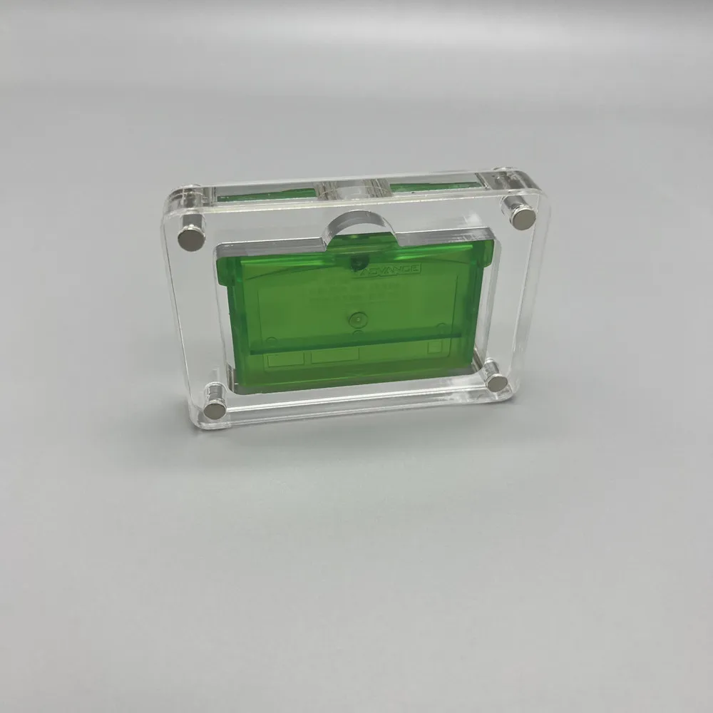 Cubierta de succión magnética acrílica de alta transparencia con una ranura, caja de almacenamiento para juegos, carcasa dura para cartucho para GameBoy ADVANCE GBA - imagen 2