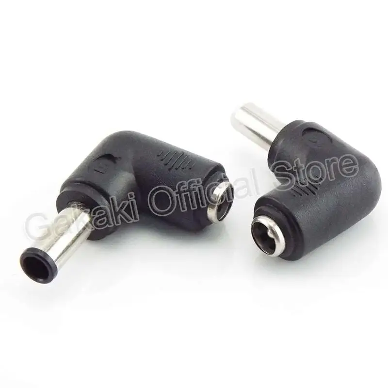 Conector CC de ángulo recto de 90 grados, adaptador de fuente de alimentación hembra de 5,5 mm x 2,1mm, conector de enchufe Universal, cargador CC para ordenador portátil - imagen 5