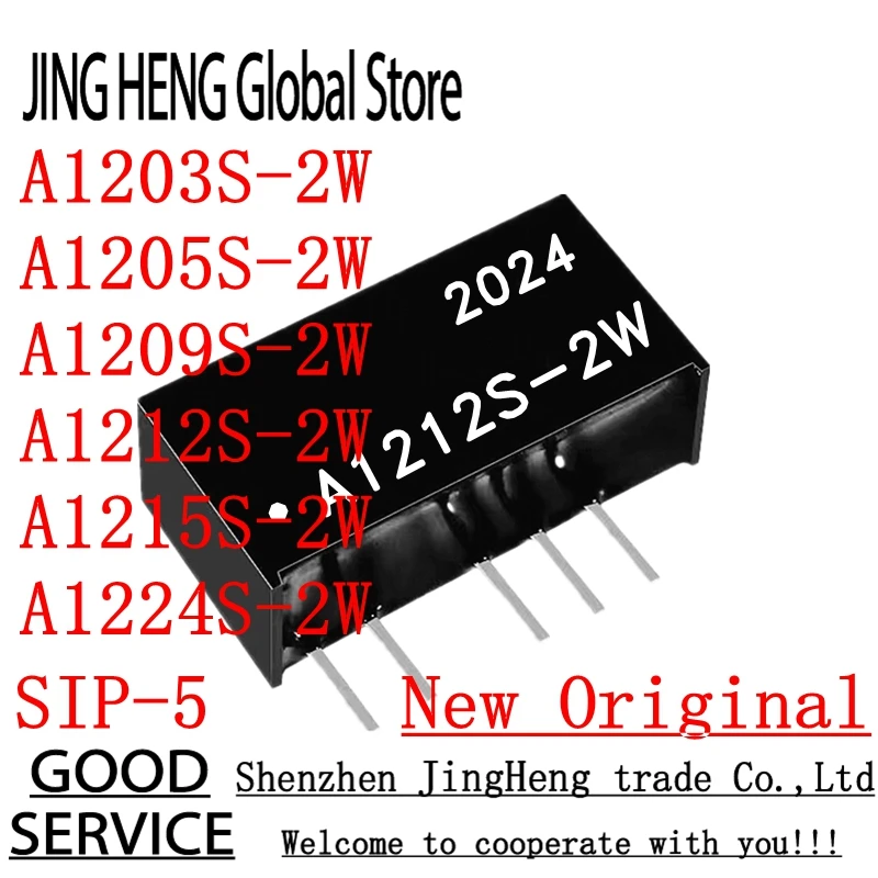 1 Uds A1203S-2W A1205S-2W A1209S-2W A1212S-2W A1215S-2W A1224S-2W R3 12V TURN 3,3 V 5V 9V 12V 24V SIP-5 2W módulo de potencia aislado