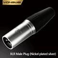 Nickel plated XLR M