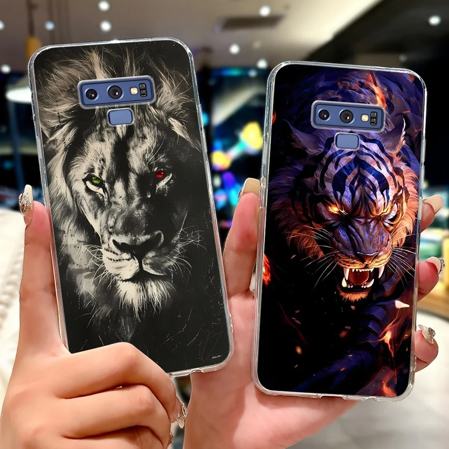 Para Samsung Galaxy Note 9 funda SM-N960F lindo gato Lucky Koi cubierta pintada 6,4 ''funda de teléfono suave de TPU para Samsung Note9 Fundas bolsas - imagen 2