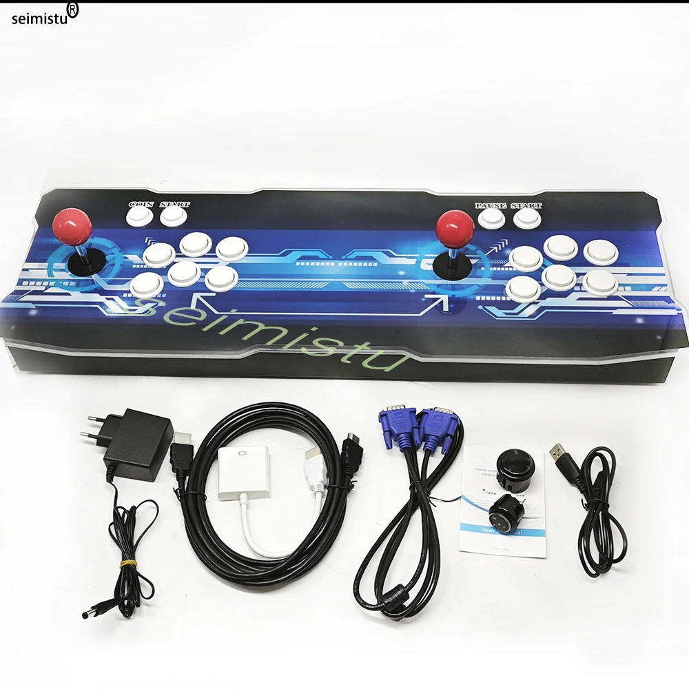 Pandora-consola Arcade 30000 en 1, máquina de videojuegos Retro 3D con tablero de juego, Joysticks de 8 vías y pulsadores, Chip 40S S812 - imagen 2