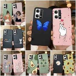 Funda silicona TPU Oppo F21 Pro - diseño mariposa y corazones