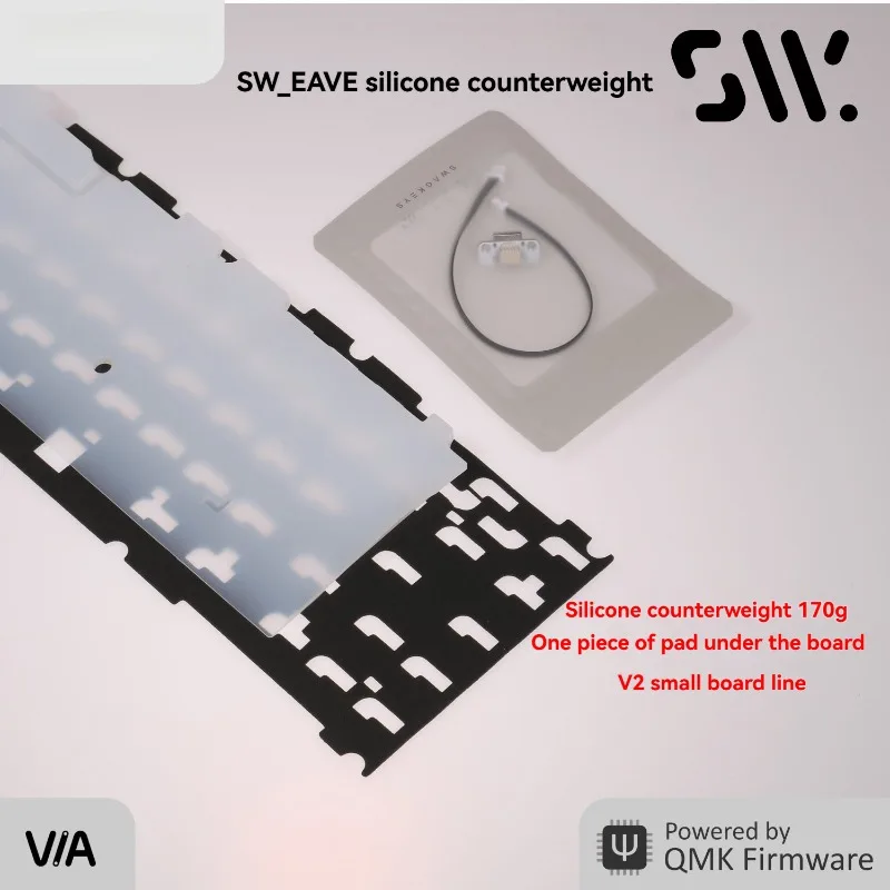 EAVE 65 Mechanical Keyboard Accessories FR4 Positioning Plate Zinc Alloy Counterweight Gaming and Office Keyboards Accessories - imagen 2