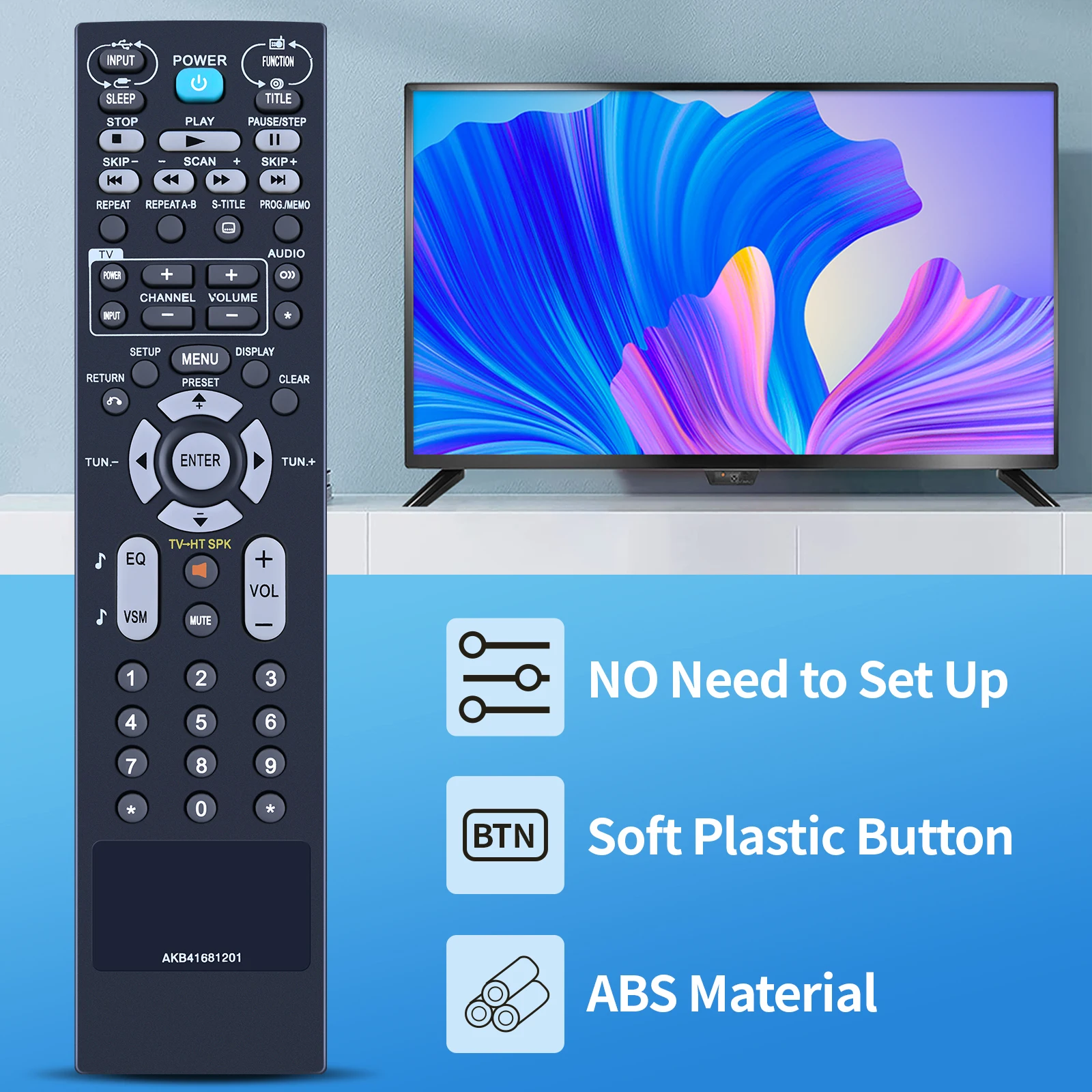 Nuevo AKB 41681201 Para control remoto de cine en casa TV LHT854 HT963PA LHT584 HT963SA - imagen 2