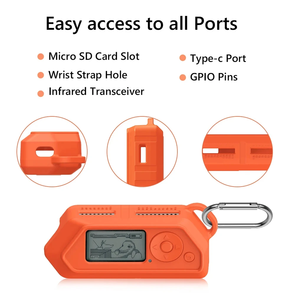 Funda de silicona para consola de juegos Flipper Zero, funda protectora para juegos infantiles, carcasa de cuerpo Flipper Zero, accesorios de juego para niños - imagen 3