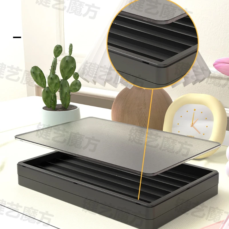 [Caja de almacenamiento de teclas] tapa de teclado personalizada organización caja de almacenamiento a prueba de polvo Material ABS vitrinas superpuestas multicapa - imagen 4