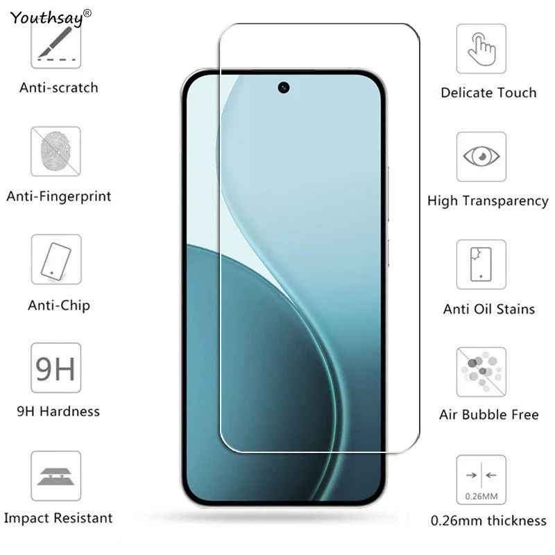 Vidrio Gule completo 6 en 1 para OPPO Reno14 F 5G Protector de pantalla Reno 14 F película protectora de vidrio templado para lente de teléfono OPPO Reno14 F - imagen 2