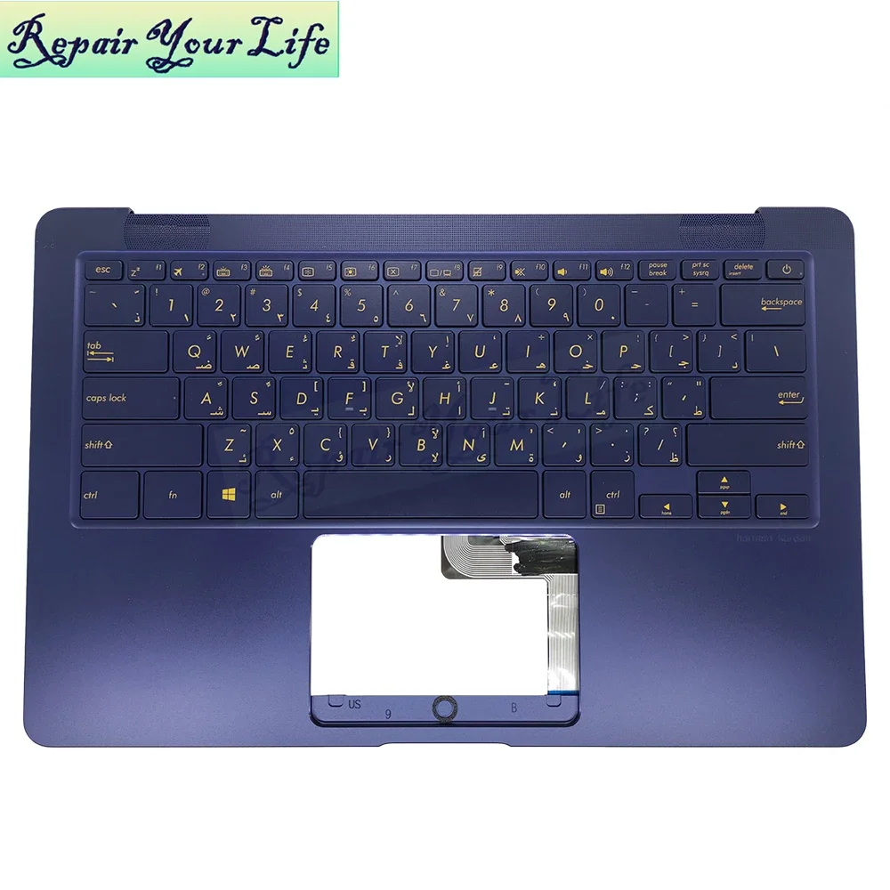 Teclado reposamanos árabe Farsi búlgaro retroiluminado para Asus ZenBook UX490 UX490UA UX490UAK UX490UAR 90NB0EI1-R30330 R30350 R30400