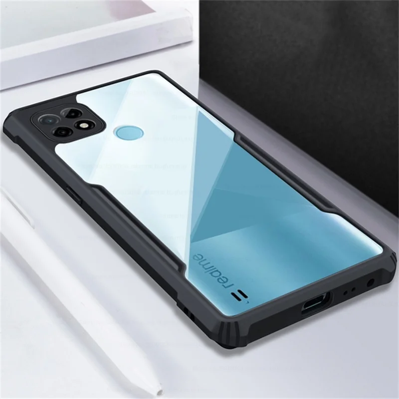 Para Realmi C21 funda transparente acrílica TPU parachoques armadura proteger Coque para Realmy Relme Realme C21 C 21 RealmeC21 Fundas - imagen 4