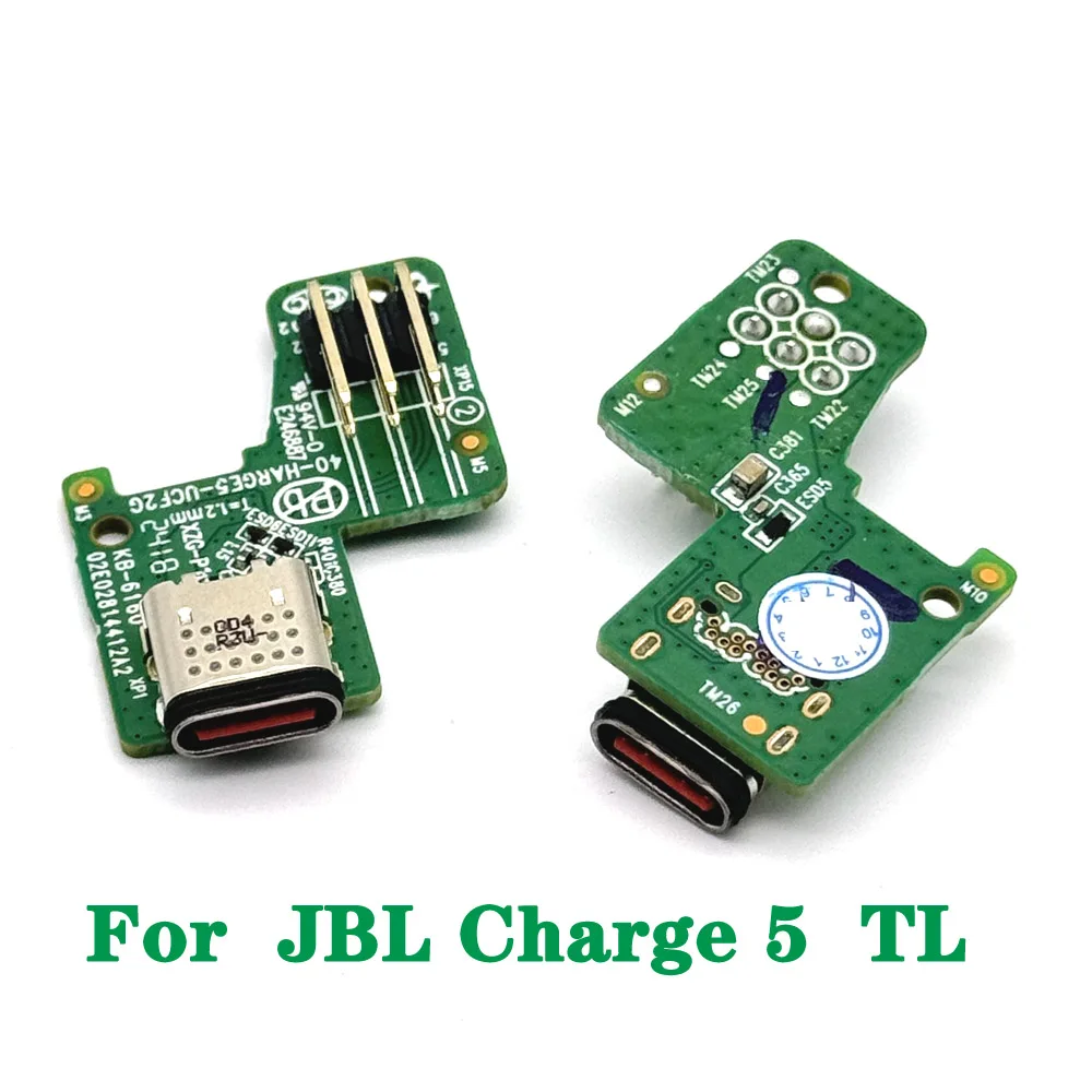 Para JBL CHARGE5 conector de placa de alimentación Micro USB para JBL Charge 5 TL Altavoz Bluetooth tipo c puerto de carga USB - imagen 2
