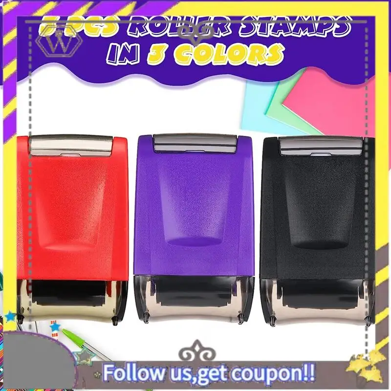 Nuevo 3 piezas de líneas de escritura a mano con tablero, sello de rodillo de práctica, sellos rodantes - imagen 4