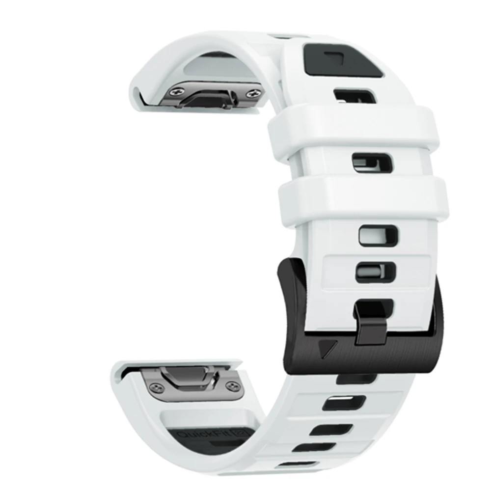 Correa de silicona QuickFit de 22/26mm para Garmin Fenix 8 51MM E 47MM 7X 7 Epix Pro 6X 6 5X 5 Plus Instinct 2 2X Enduro 3 2 - imagen 5