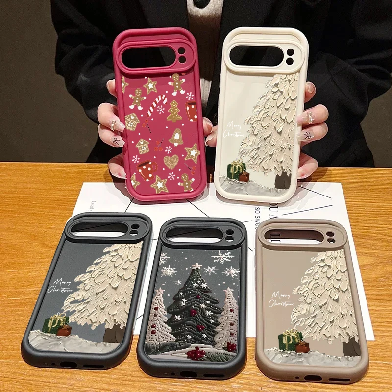 Bonita funda con diseño de copo de nieve y árbol de Navidad para Xiaomi Redmi 15 15C 14C 13C 12C A5 Note 12 13 14 Pro Plus 5G 4G 10 11 10S 11S