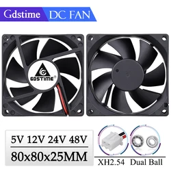 Gdstime Ventilador 80 mm para PC 8025 con doble rodamiento de bolas